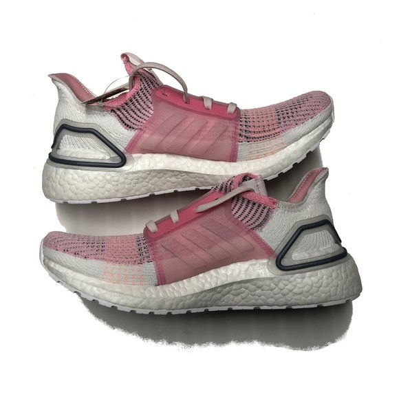 adidas Ultraboost 19 Pink / Orchid Womens Shoes - Picture 3 of 6